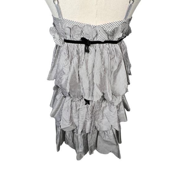 Marc By Marc Jacobs Womens Silk Striped Print Tiered Dress (2) - Picture 10 of 11